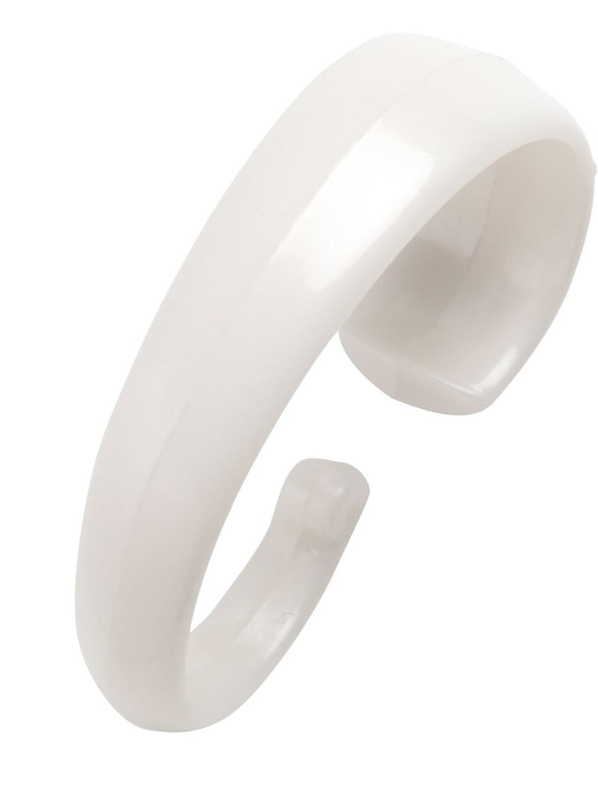 Royal Bath C Type Plastic Shower Curtain Hooks In White, Set Of 12