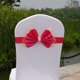 thumbnail image 4 of Funda de silla con lazo y respaldo de silla Decoración flores decorativas, 4 of 4