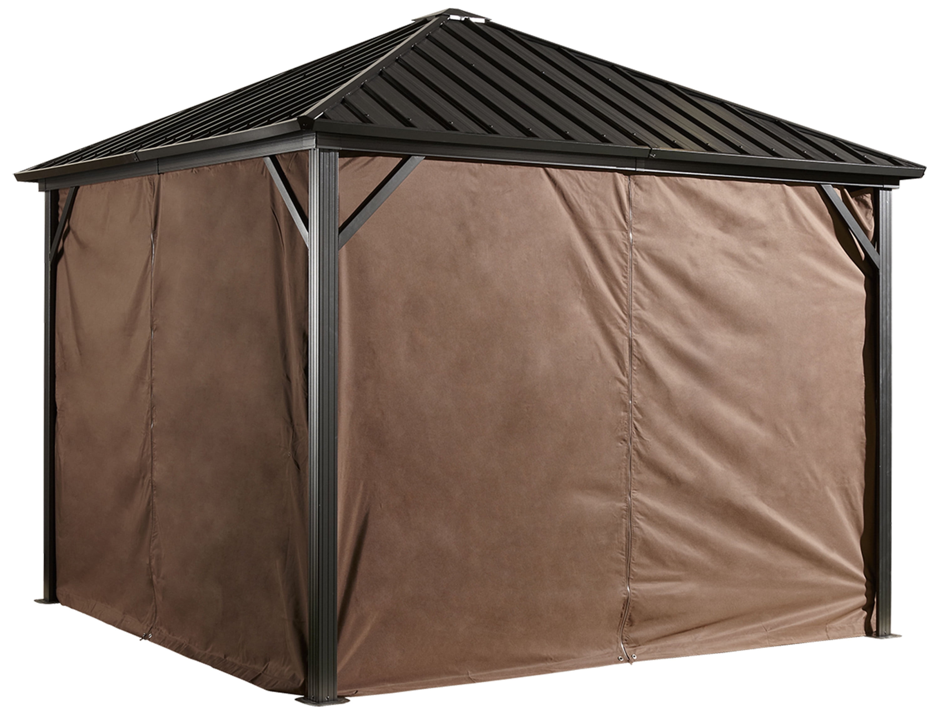 Sojag Curtains for Dakota 8 x 8 ft Brown Gazebo Not Included