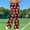 A117 Brown, variant on Xdegoge High Waisted Flare Leggings for Women Stretchy Bell Bottoms Vintage Football Print Comfy Casual Workout Yoga Pants Game Day Trousers