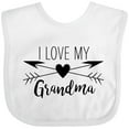thumbnail image 3 of Inktastic I Love My Grandma Heart and Arrows Boys or Girls Baby Bib, 3 of 4