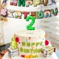 thumbnail image 3 of Pixel world number 6 birthday candle (6 candle), green number 6 candle, pixel style party decoration, birthday cake decoration, 3 of 7