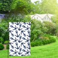 thumbnail image 2 of Wukai Navy Blue Anchors Print Garden Flag 12.5x18 Inch Double Sided Sun-resistant Rain-resistant, Wrinkle-resistant Colorfast(Only Flag), 2 of 7