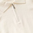 thumbnail image 4 of BMYJ Boys Collared Quarter Zip Knit Pullover Sweater, Polo Neck Long Sleeve Casual Sweater, Soft Knit Pullover for Toddler Boys, School Daily Fall Sweater (B, 5-6 Years), 4 of 6
