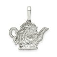 thumbnail image 4 of 925 Sterling Silver Solid Polished Teapot Charm 23x21mm Wide Pendant Necklace for Women - 2.3 Grams, 4 of 4