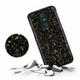 thumbnail image 2 of GSA Frozen Gold Glitter Slim Hybrid Case For LG Stylo 5 - Black, 2 of 4