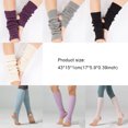 thumbnail image 2 of Guardurnaity 1 par de calentadores de piernas de punto para mujer, mallas de Color sólido para otoño e invierno, deportes al aire libre, baile escolar, Medias Rosado Guardurnaity AP013098-07, 2 of 6
