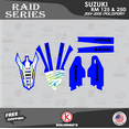 thumbnail image 2 of Kalair GFX Graphics Kit for Suzuki RM250 Polisport Raid Series, 2 of 5