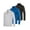 Set 3, variant on 3 Pack: Men's Mesh Long Sleeve Athletic Quarter Zip Pullover - Outdoor UPF 50+ (Available in Big & Tall)