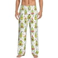thumbnail image 2 of Picia Avocado Playing Music Mens Soft Woven Cotton Elastic Waistband Sleep Pajama Pant Lounge Sleep Pant With Pockets And Drawstring-Medium, 2 of 9