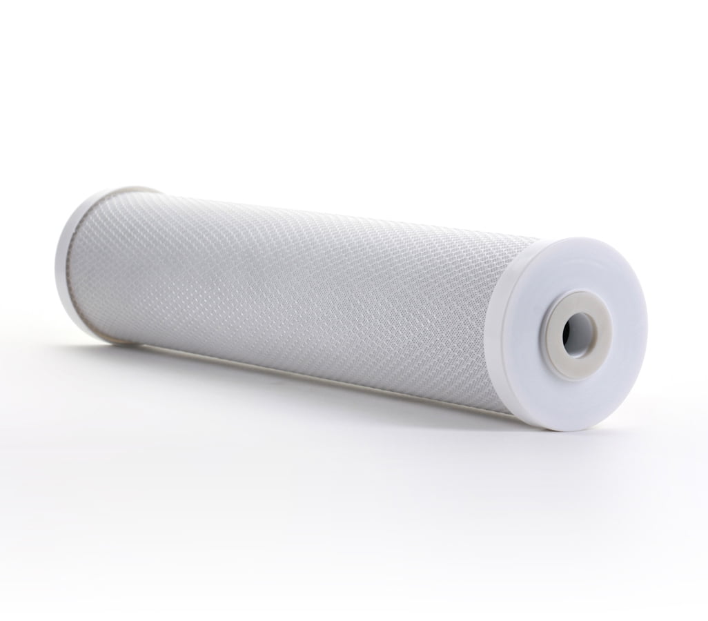 2 Pack - Hydronix CB-45-2005 CTO Whole House Coconut Shell Carbon Block Water Filters 20" x 4.5", 5 micron