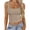 Khaki, variant on Ynynloco Women's Sleeveless Square Neck Tank Tops Workout Cropped Ribbed Summer Camisole Sleeveless Clothes