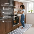 thumbnail image 3 of GALMAXS7 Kitchen Rug and Mat Kitchen Mat Non Slip Anti Fatigue Mats for Kitchen,17"x60",Gray, 3 of 9