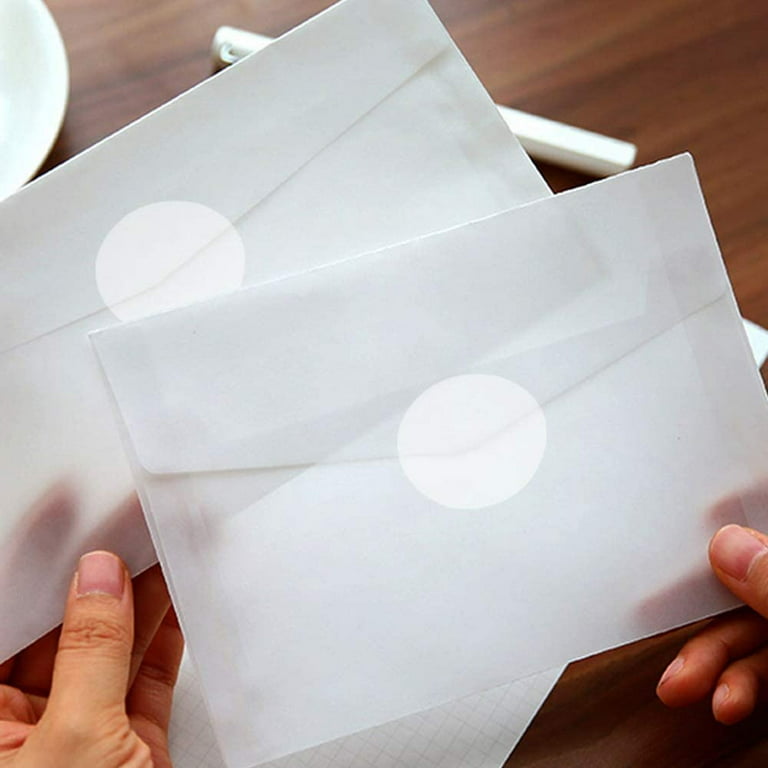 Clear Mailing Labels  Translucent Envelope Seal Stickers