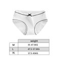 thumbnail image 4 of Qarigey Ropa interior elástica para mujer, calzoncillos de algodón para niña, bragas transpirables que absorben la humedad, ropa interior diaria Ropa interior blanco SG Qarigey AP000432-11, 4 of 6
