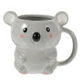 thumbnail image 5 of ULTNICE Adorable Bear Ceramic Mug for Coffee Tea or Water with Smooth Edges and Portable Design Grey 12 oz, 5 of 8