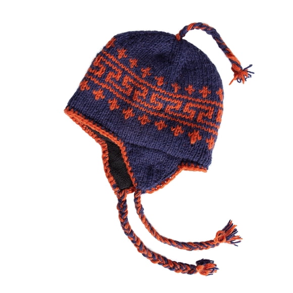 Gorro KOSHI artesanal de lana con forro de Sherpa polar y orejeras