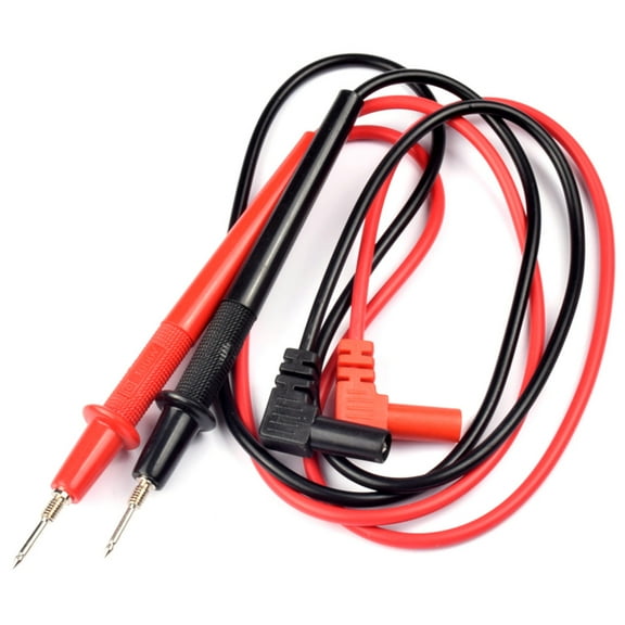 JacobsParts Digital Multimeter Test Leads Pin Tip Probes with 4mm Shrouded Banana Plugs 26in Wire Compatible with Most Multi-Meters