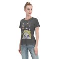 thumbnail image 4 of T-Shirt Basique à Manches Courtes pour Femmes Sailor Moon Lièvre Lunaire, 4 of 6