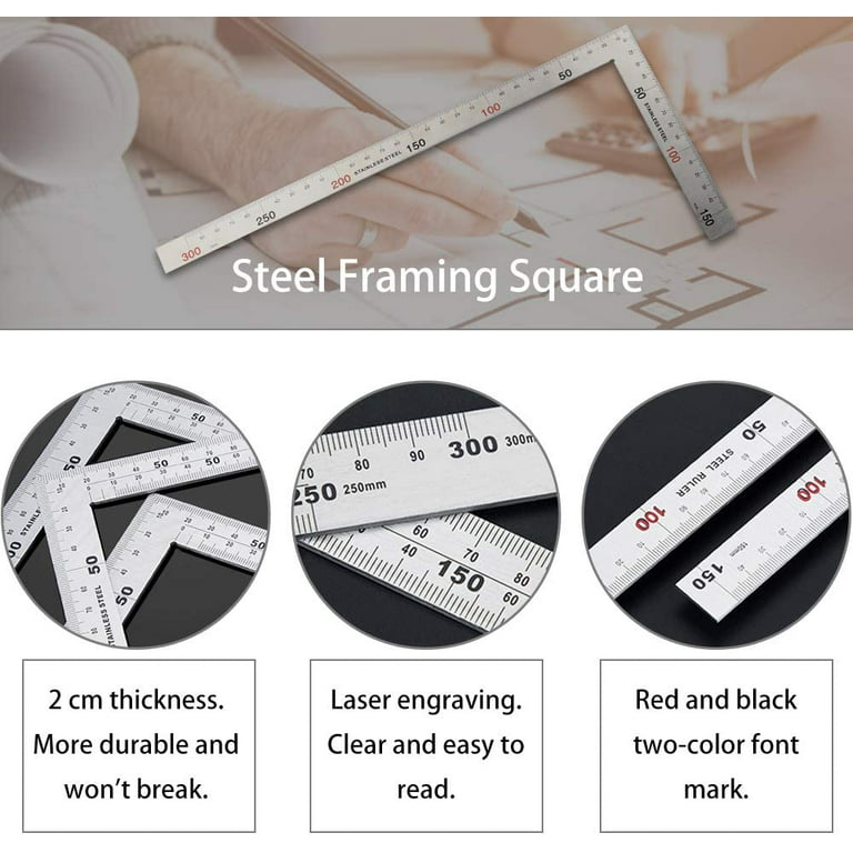 Square Angle Stainless Steel Square Ruler L Shaped Ruler