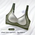 thumbnail image 6 of Beugl Bras for Women Super Gather Bra Soft Comfortable Gather Bra Wireless Push Up Bra Lift Bra Women Lingerie Everyday Sports Bras Bralettes for Women, Sports Bras for Women M Red, 6 of 7