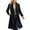 Black, variant on Brondbend Woman Coats Woman's Jacket Lapel Long Sleeved Pocket Outerwear Solid Color Warm Comfy Loose Fit Jacket Ladies Club Tops Black