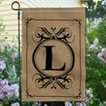 thumbnail image 2 of Anley Classic Monogram Letter L Garden Flag, Double Sided Family Last Name Initial Yard Flags 18 x 12.5 Inch, 2 of 6