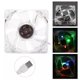 thumbnail image 1 of Ventilador de refrigeración para jaula de hámster, 8 cm, LED de colores azules, interfaz USB, para pecera, ventilador silencioso de 8 cm para refrigeración de mascotas, 1 of 5