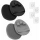 thumbnail image 1 of wonima11 4 Pack Soft Silicone Shower Brush, Super-Lathering and Deep-Cleaning Body & Face Scrubber, Gentle Exfoliating Bath Glove for All Skin Types, with Free Hooks (Black+Gray)*2, 1 of 1