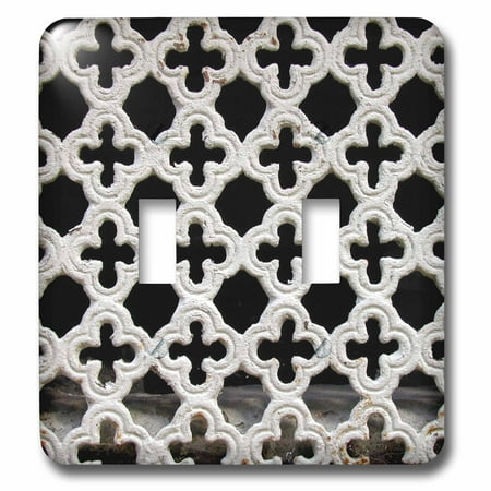 Cut Out Cross - 3dRose Image of Concrete Cut Out Crosses - Double Toggle Switch