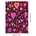thumbnail image 3 of TechWave Valentine's Day Blanket Flannel All Season Lightweight Living Room/Bedroom Warming Blanket 70x100cm Protective Blanket Beautiful Throw Blanket Chilly Blanket Heating Blanket Throw Blanket, 3 of 8