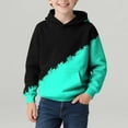 thumbnail image 4 of NAISIBABY Hoodies for Boys, Loose Fit Long Sleeve Pullover Kids Trendy Casual Hooded Sweatshirt Mint Green 5T, 4 of 7