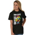 thumbnail image 4 of Santa Smurfette Too Cute Christmas Women's Graphic T Shirt Tees Brisco Brands L, 4 of 5