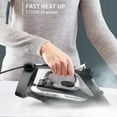 thumbnail image 6 of Rowenta Accesstream Cordreel Steam Iron for Clothes, Powerful 1725W, Stainless Steel Soleplate, Retractable Cord, Auto Shut-off, Anti-Drip, Black, DW2450U1, 6 of 10