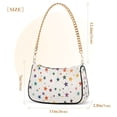 thumbnail image 3 of FORMRS Womens Shoulder Bag with Chain Strap Clutch Purse Cute Tote Handbag, Beige Stars, 3 of 7