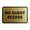 Brushed Gold, variant on Classic Framed No Guest Access Sign (Red) - Small
