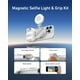 thumbnail image 3 of Creator Kit TELESIN Fun Shot con empuñadura magnética para cámara de teléfono y luz magnética C03 para selfies (plateada), 3 of 7