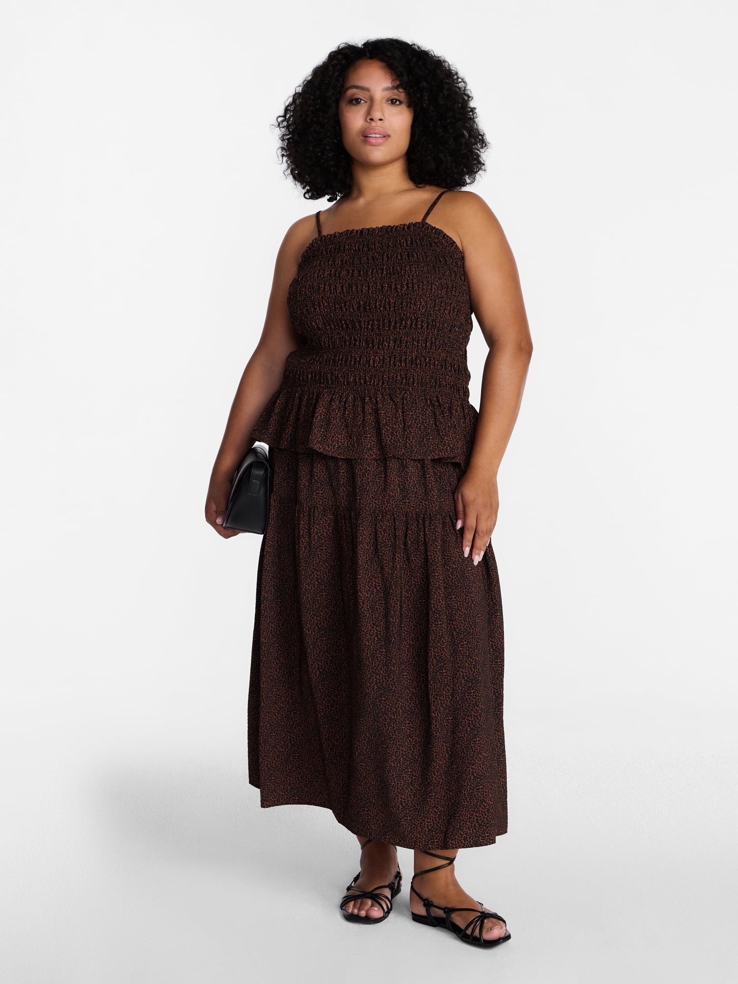 Time and Tru Women’s Tiered Maxi Skirt, Sizes XS-XXXL