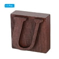 thumbnail image 3 of Uxcell Letter Stamps Wood Rubber Stamp Character U Vintage Alphabet Stamps Set Wooden Stamp Stamper, Brown, 3 of 6