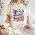 thumbnail image 4 of You Look Like the 4th of July Hot Dog T-Shirt – Funny Patriotic Quote Tee for BBQs, Summer Cookouts & Independence Day – Retro USA Graphic Shirt for Women & Men, 4 of 7