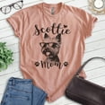 thumbnail image 2 of Scottie Mom, Unisex Women's Shirt, Scottish Terrier, Scottie Owner, Funny Dog Mom Gift, Heather Sunset, Medium, 2 of 6