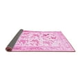 thumbnail image 2 of Ahgly Company Indoor Square Animal Pink Traditional Area Rugs, 4' Square, 2 of 4