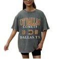 thumbnail image 3 of Women's Gameday Couture Gray UT Dallas Oversized Snow Wash T-Shirt, 3 of 5