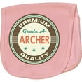 thumbnail image 2 of Inktastic Archer Premium Vintage Baby Burp Cloth, 2 of 3