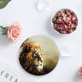 thumbnail image 4 of FMSHPON Lion Set of 8 Round Coaster for Drinks, Absorbent Ceramic Stone Coasters Cup Mat with Cork Base for Home Kitchen Room Coffee Table Bar Decor, 4 of 6