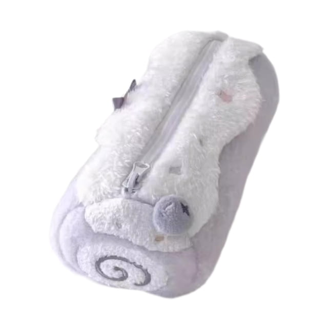 Estuche para lápices ligero, ideal para material escolar, para viajes y para niños. Morado claro
