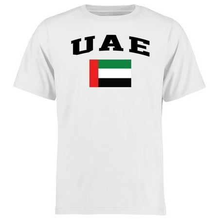 United Arab Emirates (UAE) Flag T-Shirt - White (Best Glutathione Brand In Uae)