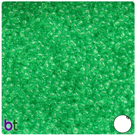 3mm Round 4 Prong - BeadTin Mint Transparent 3mm Round Plastic Beads (1oz)