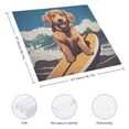 thumbnail image 3 of Qinduosi Golden Dog Surfing Dinner Napkins Soft Cloth Napkins Printed Table Napkins for Parties Weddings Event 6 PCS, 3 of 7