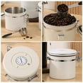 thumbnail image 3 of Milisten Stainless Steel Airtight Coffee Bean Canister in Beige 1 Set 4.7In, 3 of 8